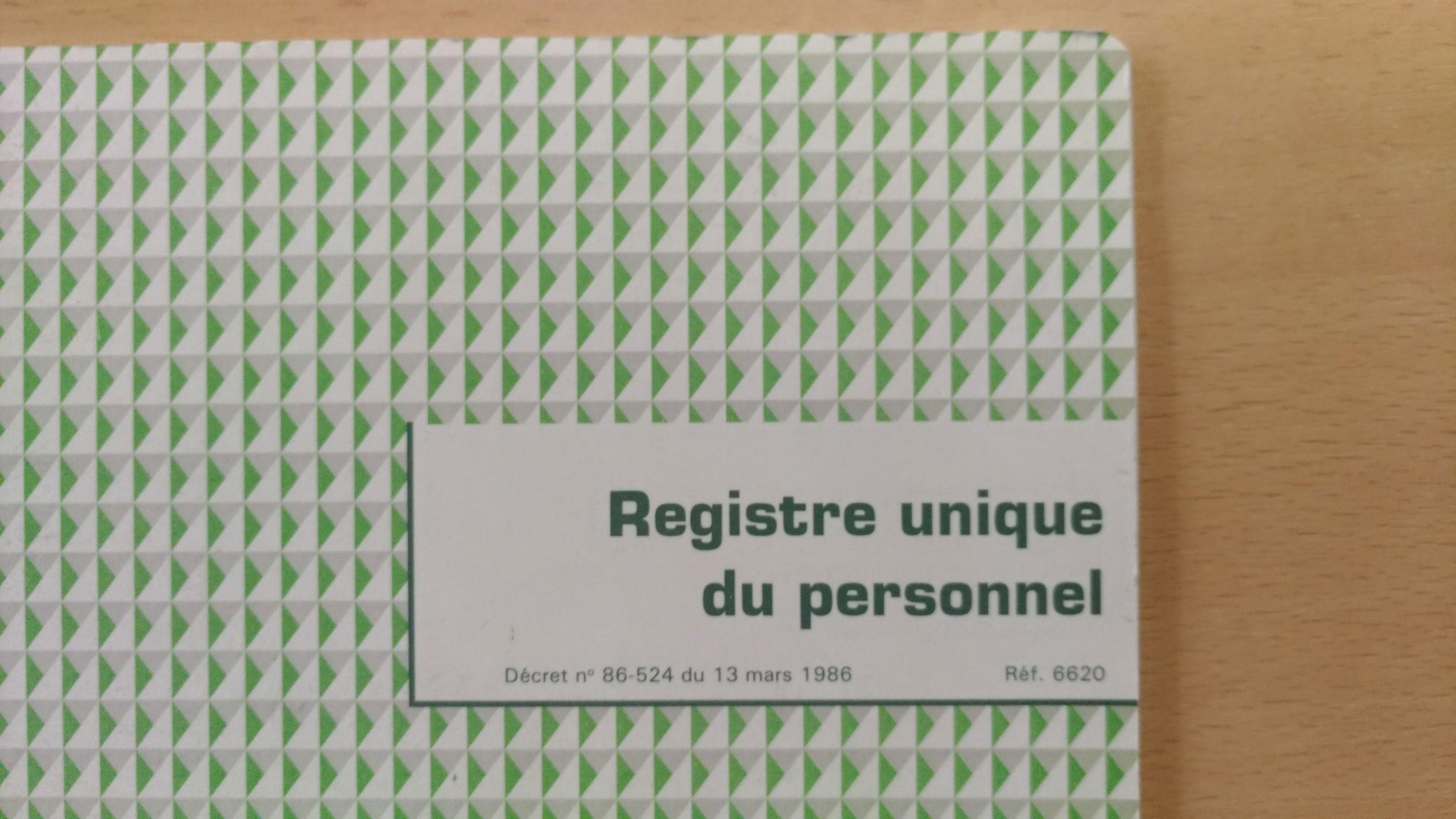 Le registre unique du personnel AXIOJURISLEXIENS